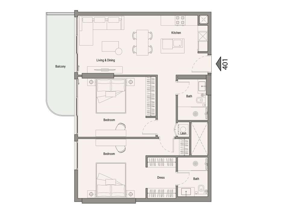 113 Residences by Iman - 2 Odalı Daire - Al Sufouh’ta Modern Daireler