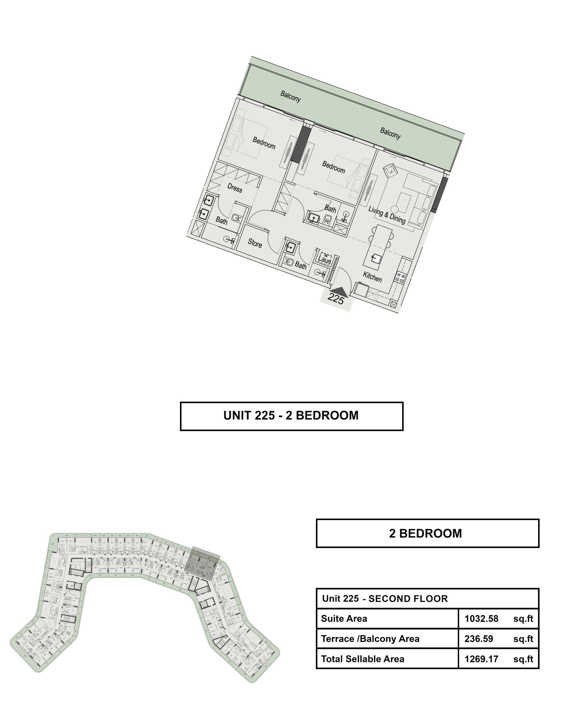 15 Cascade - 2 Bedroom Apartment + Study Room
