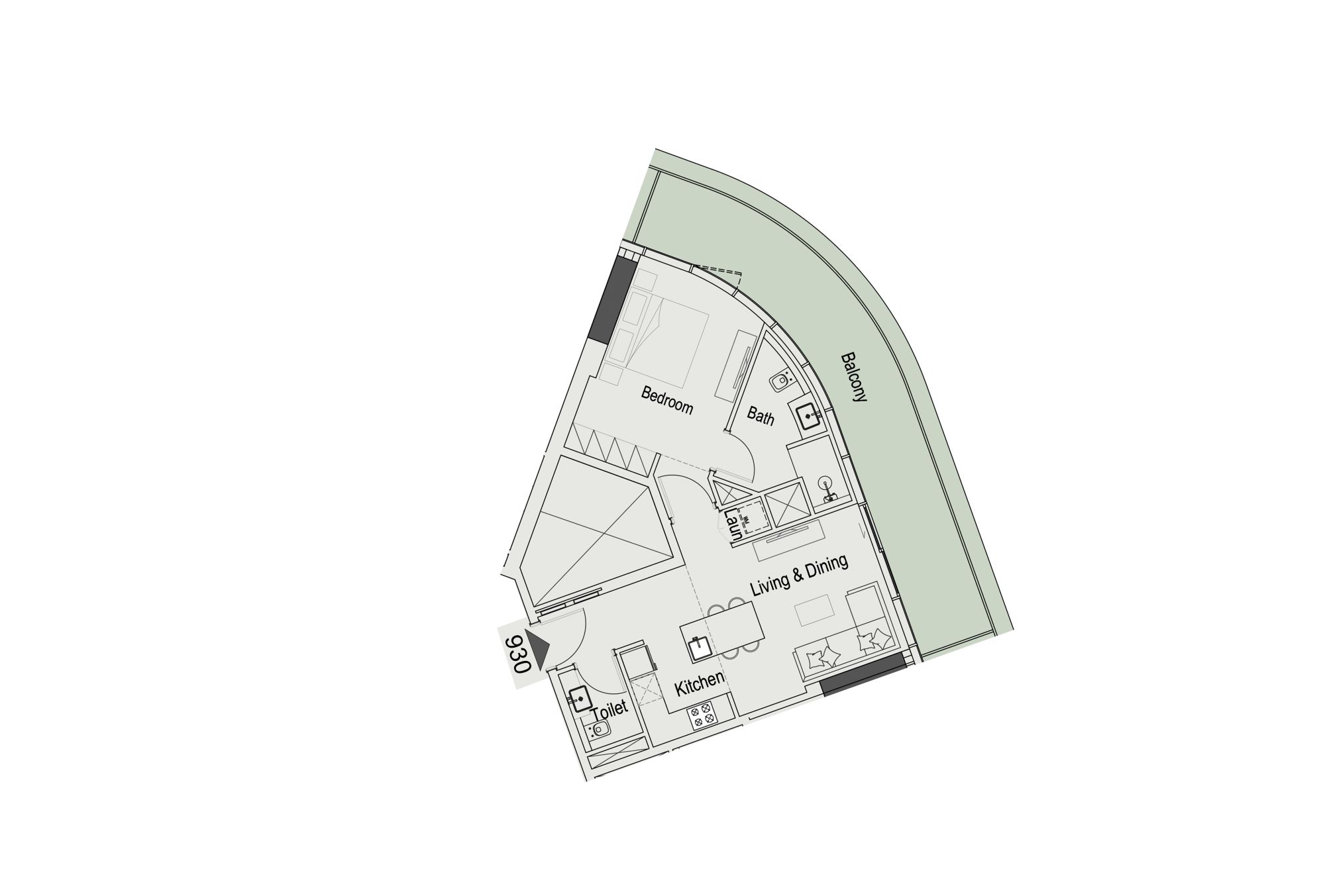15 Cascade - 1 Bedroom Apartment