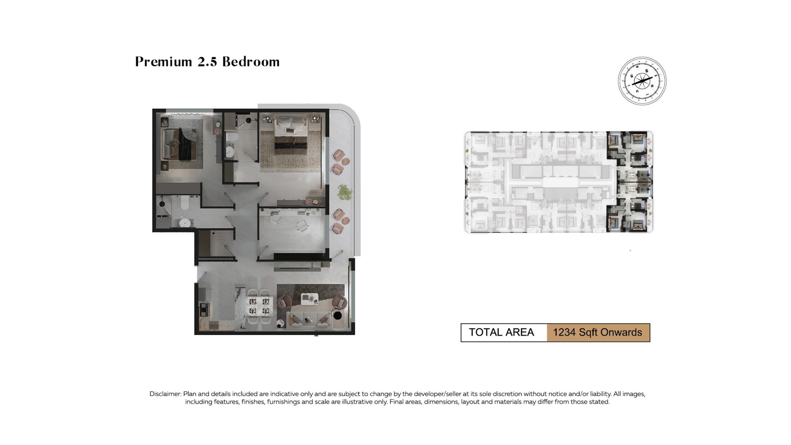 Adhara Star - Premium 2 Yatak Odası + Ofis Odası