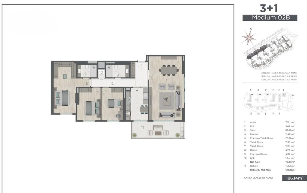 Akzirve Topkapı 29: Luxury 3+1 Apartment in Zeytinburnu - Suitable for Citizenship