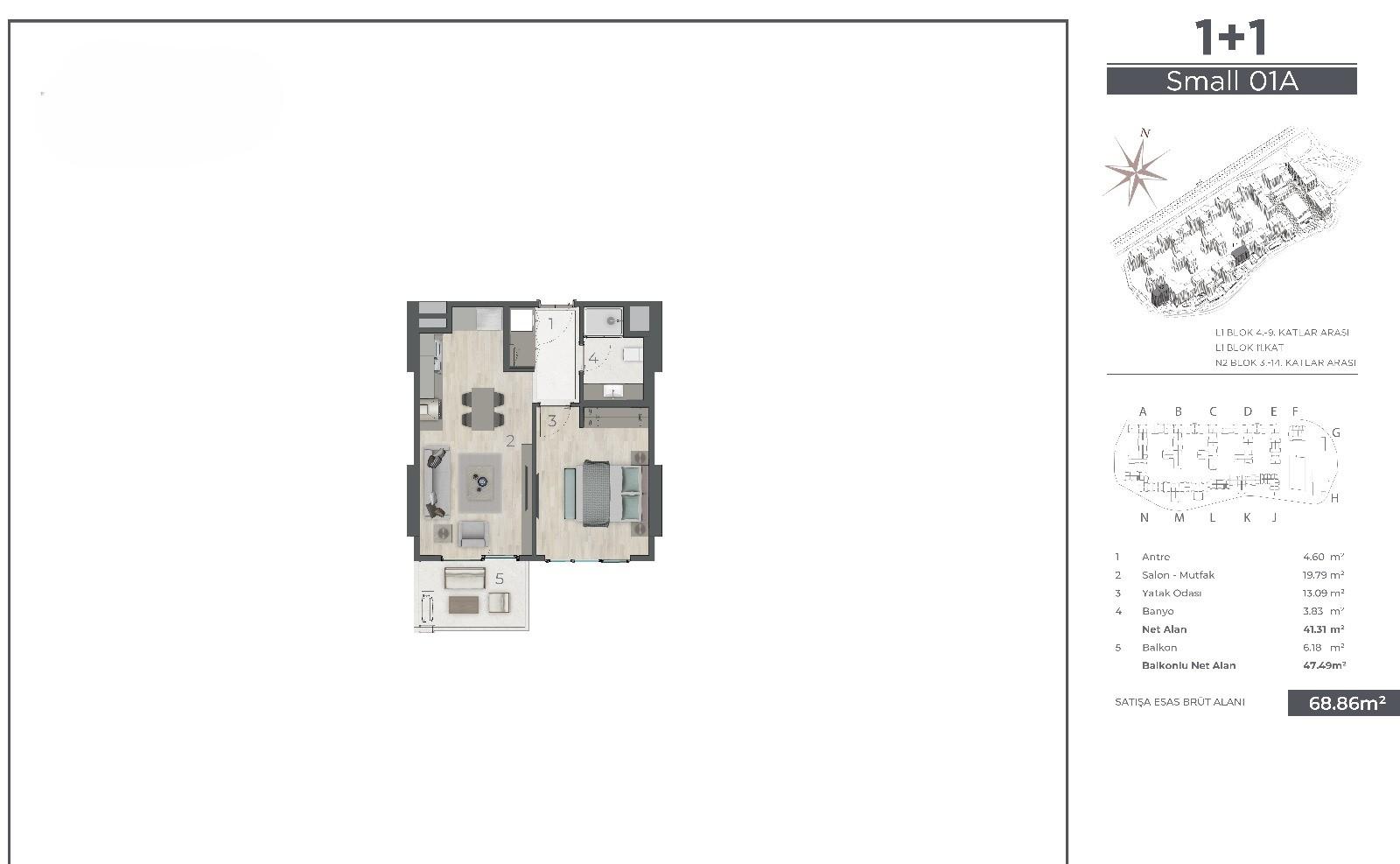 Akzirve Topkapı 29: 2 Units of 1+1 Apartments in Zeytinburnu - Suitable for Citizenship