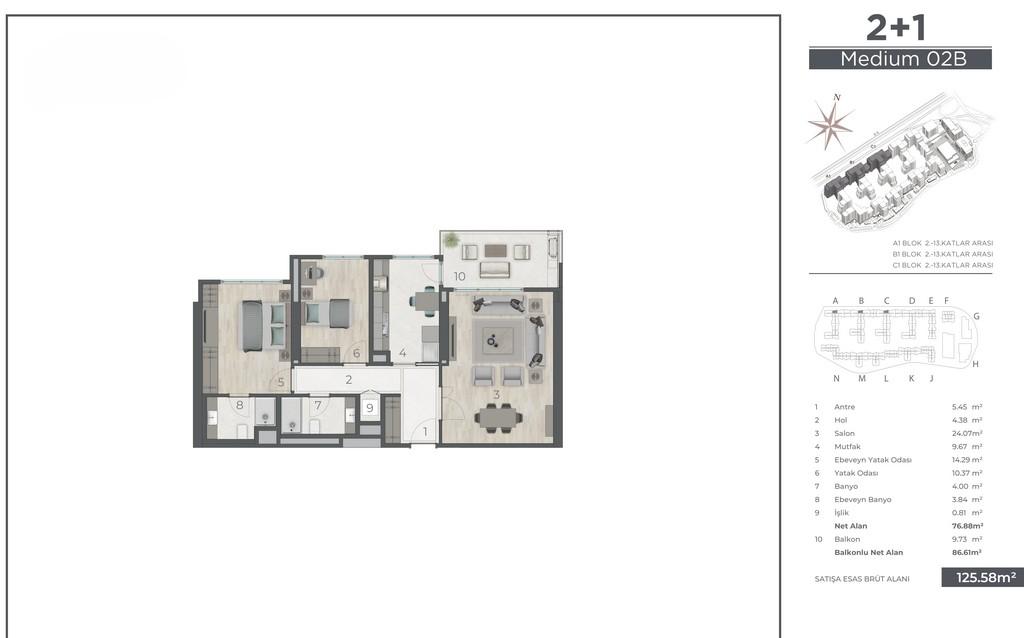 Akzirve Topkapı 29: Luxury 2+1 Apartment in Zeytinburnu - Suitable for Citizenship