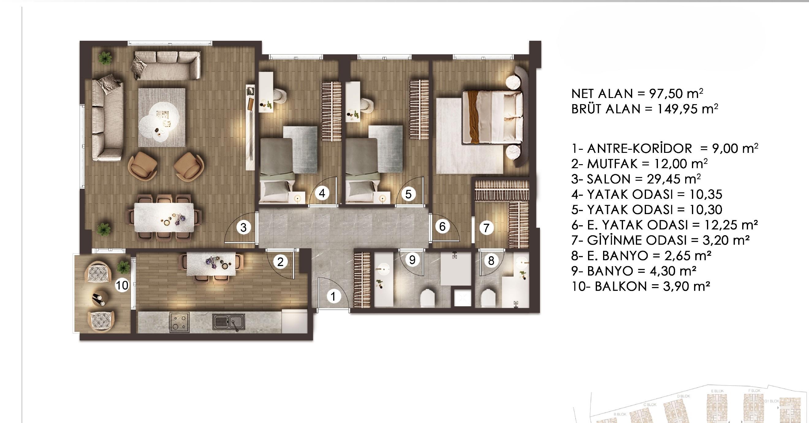 Modern Living at Alya Konutları: 3+1 Apartment for Sale in Zeytinburnu - Citizenship Eligible