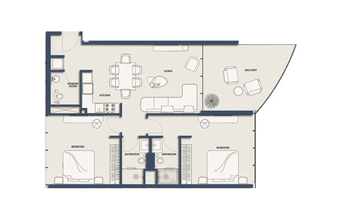 AMRA Resort - 2 Bedroom Apartment - Beachfront Living in Umm Al Quwain