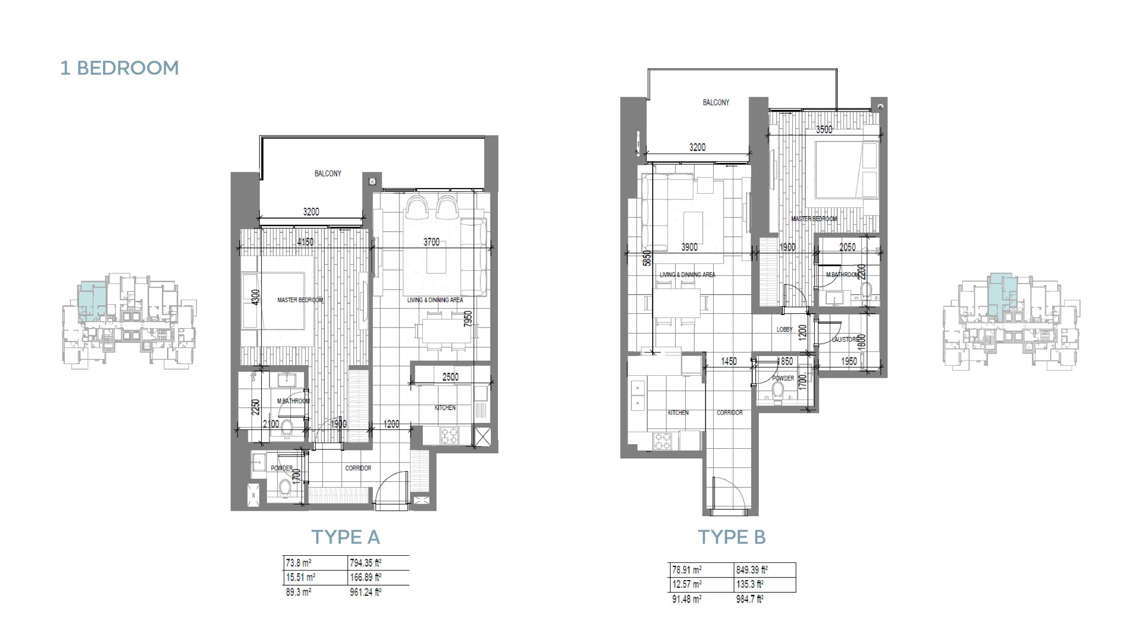 ANWA ARIA -1 Bedroom Residence