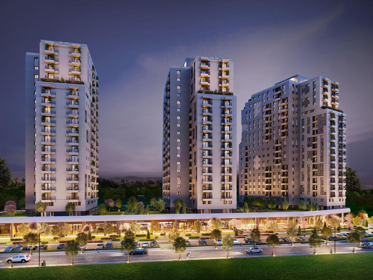 1+1 & 2+1 Modern Living & Prime Apartment in AS Concept Istanbul – Suitable for Citizenship