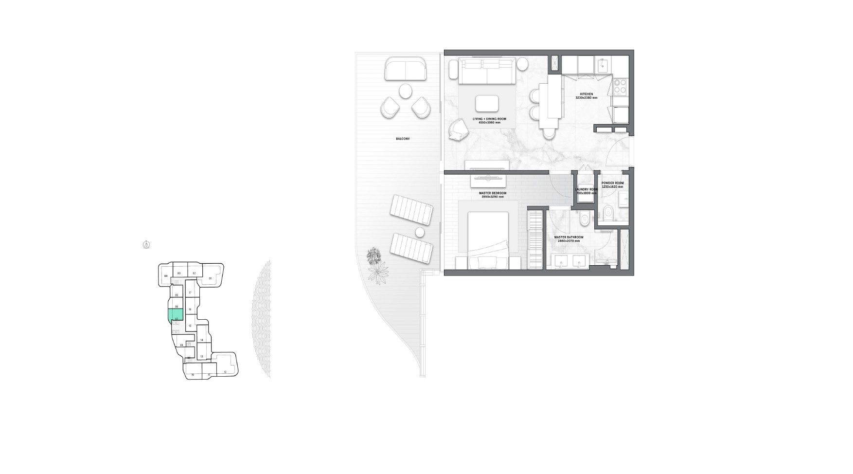 The Astera Interiors by Aston Martin - 1 Bedroom Apartment