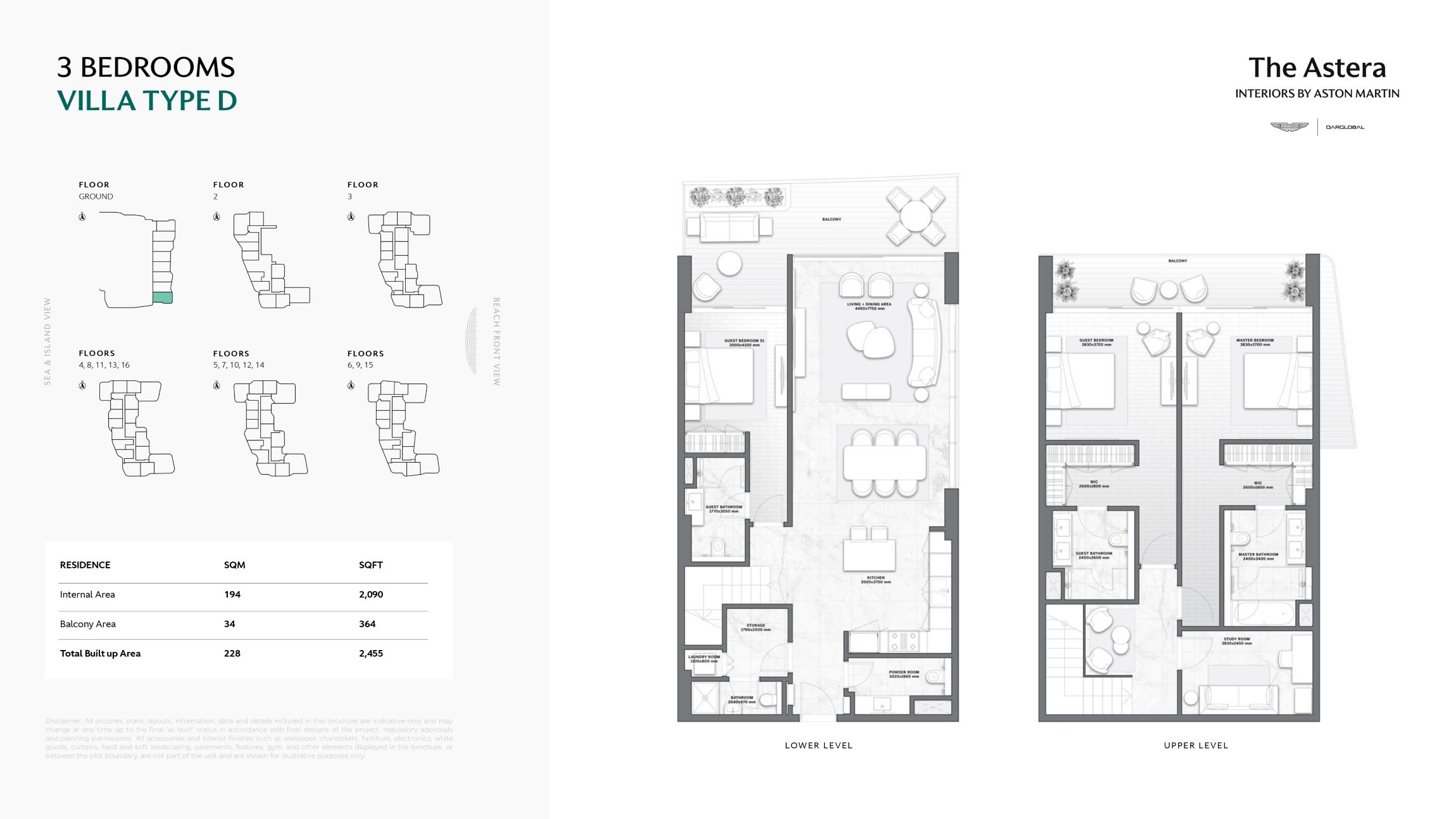Aston Martin Residences - 3 Bedroom Villas Apartment