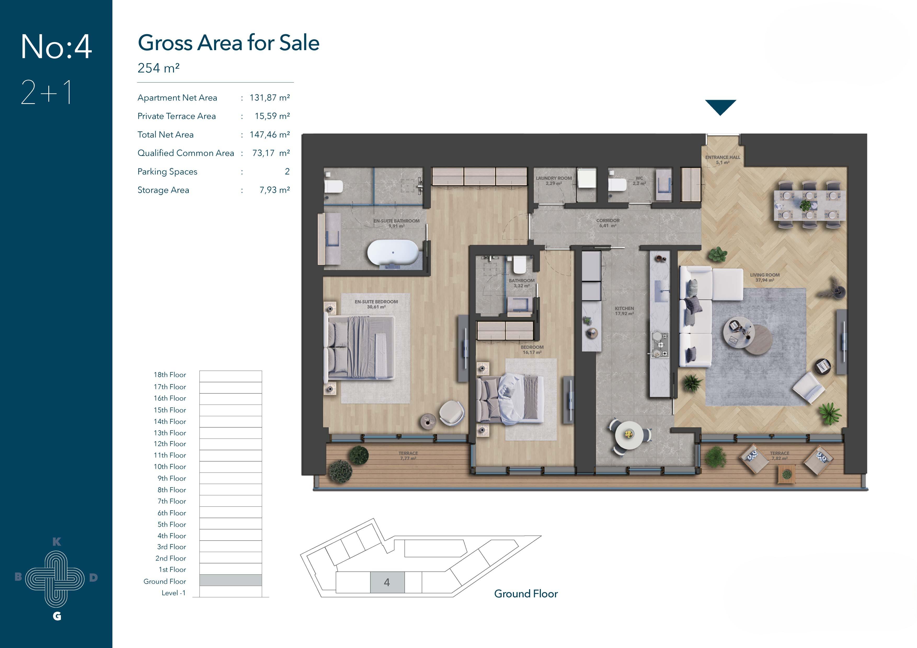 Ataköy Marinada Residence: Luxury 2+1 Apartment Waterfront in Istanbul - Suitable for Citizenship