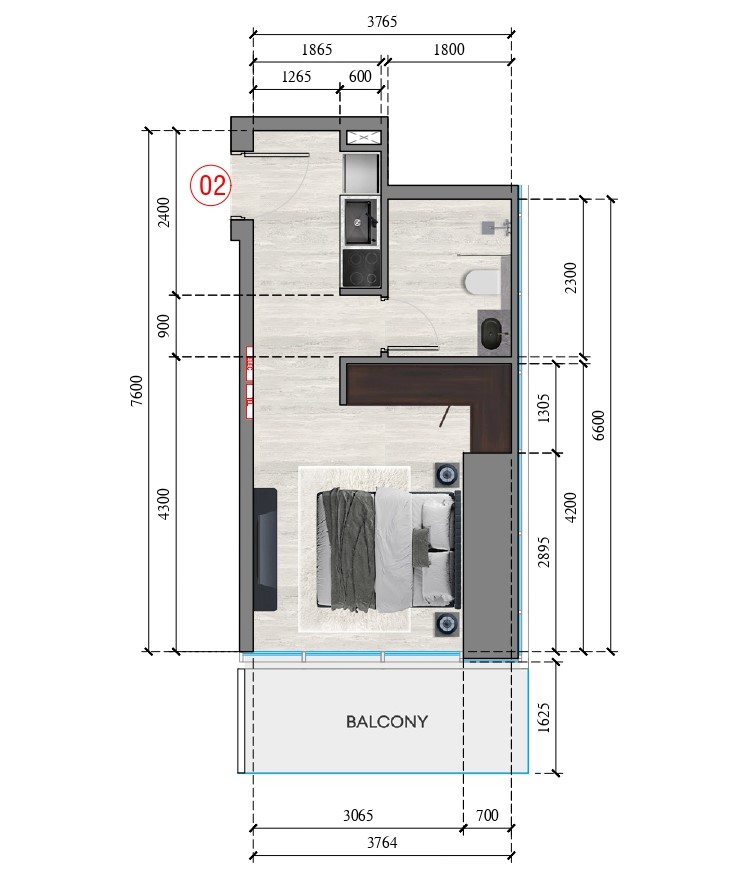 Auresta Tower - Studio
