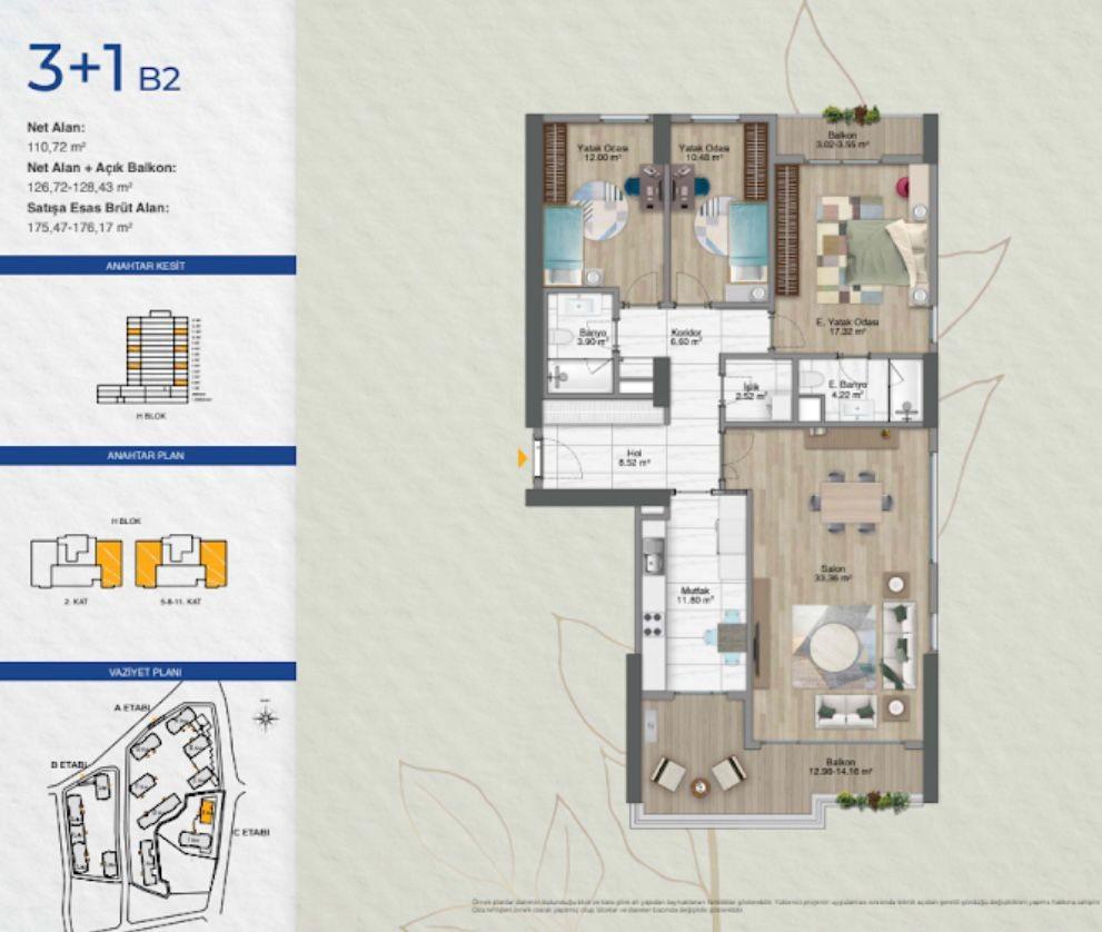 Avrupa Konutları Esentepe: Modern 3+1 Apartment Near E-5 & Metro - Suitable for Citizenship