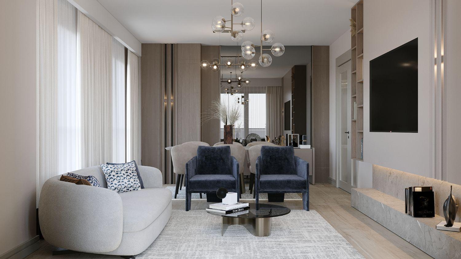 Avrupa Konutları Güneşli: Luxury 2+1 Apartment - Suitable for Citizenship