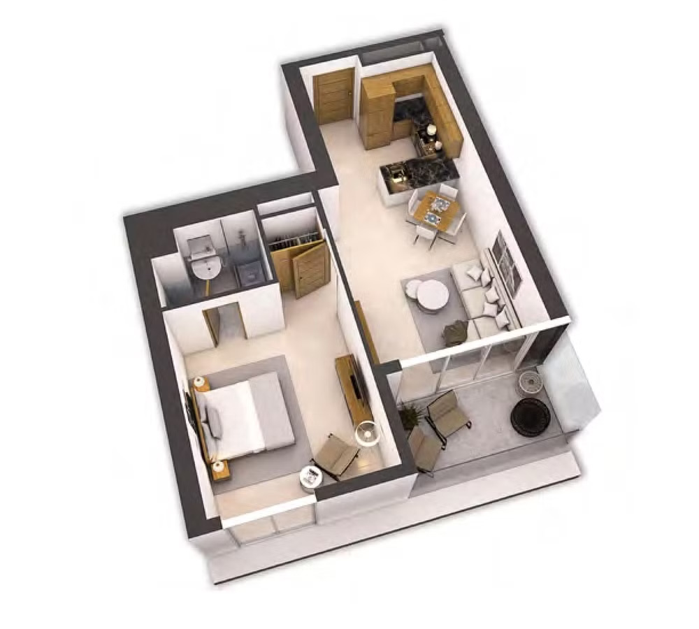 Ready to Move  |  Furnished | High-Standard 3 Bedroom Apartment