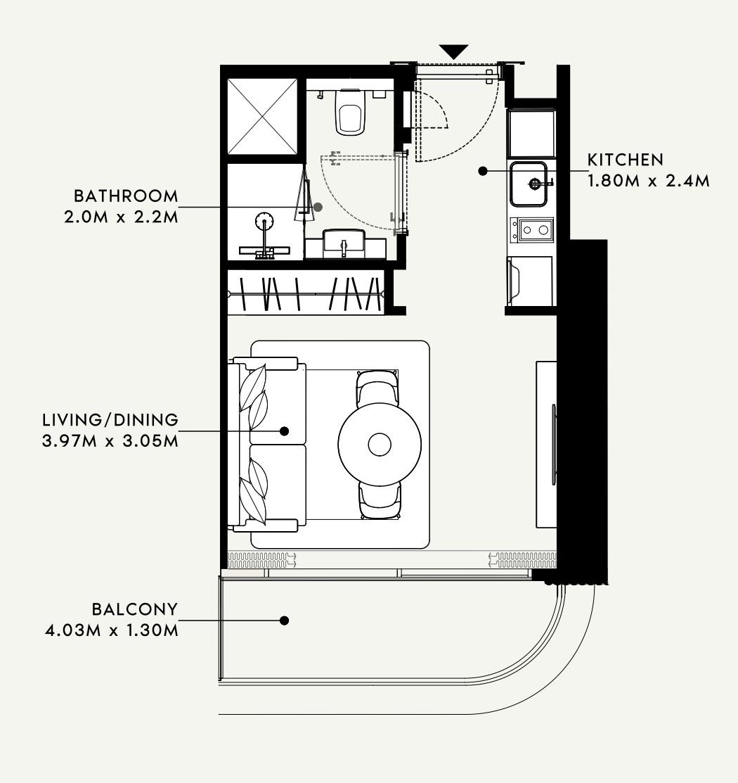 Azizi Milan - Studio