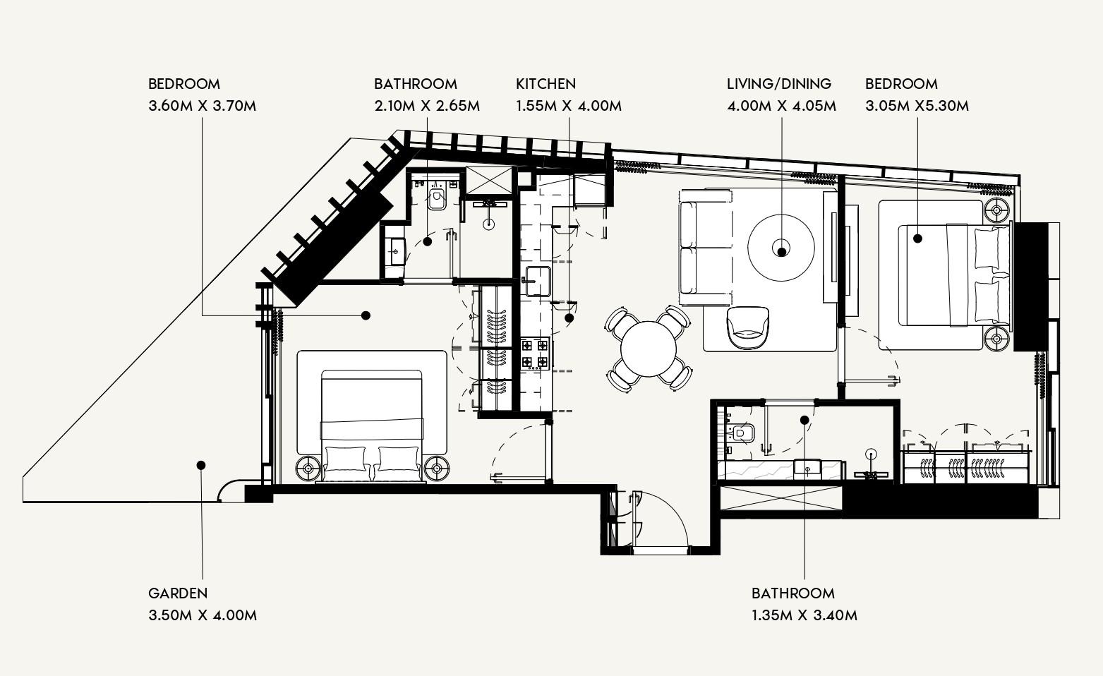 Azizi Milan - 2 Bedroom Apartment - Italian-Inspired Luxury Residences