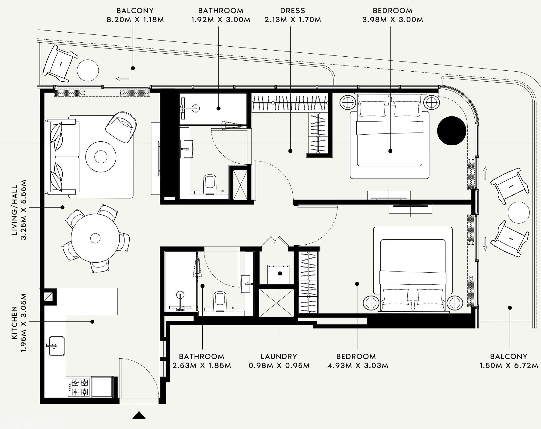 Azizi Ruby - 2 Bedroom Apartment - Modern Design & High Rental Yield in JVC