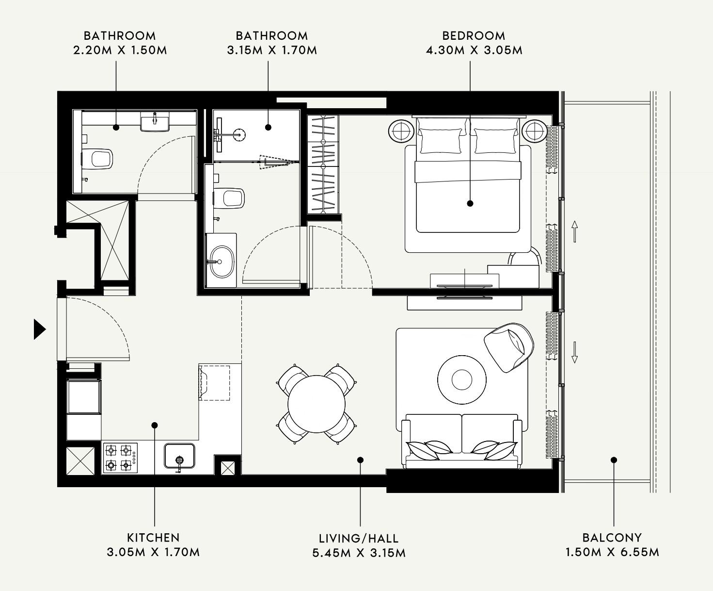Azizi Ruby - 1 Bedroom Apartment - Modern Design & High Rental Yield in JVC