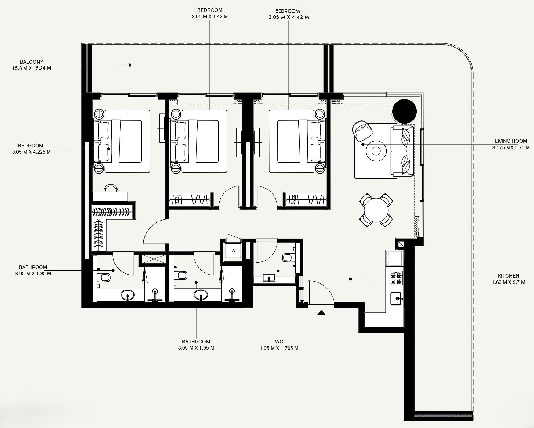 Azizi Venice - 3 Bedroom Apartment - The New Jewel of Dubai South