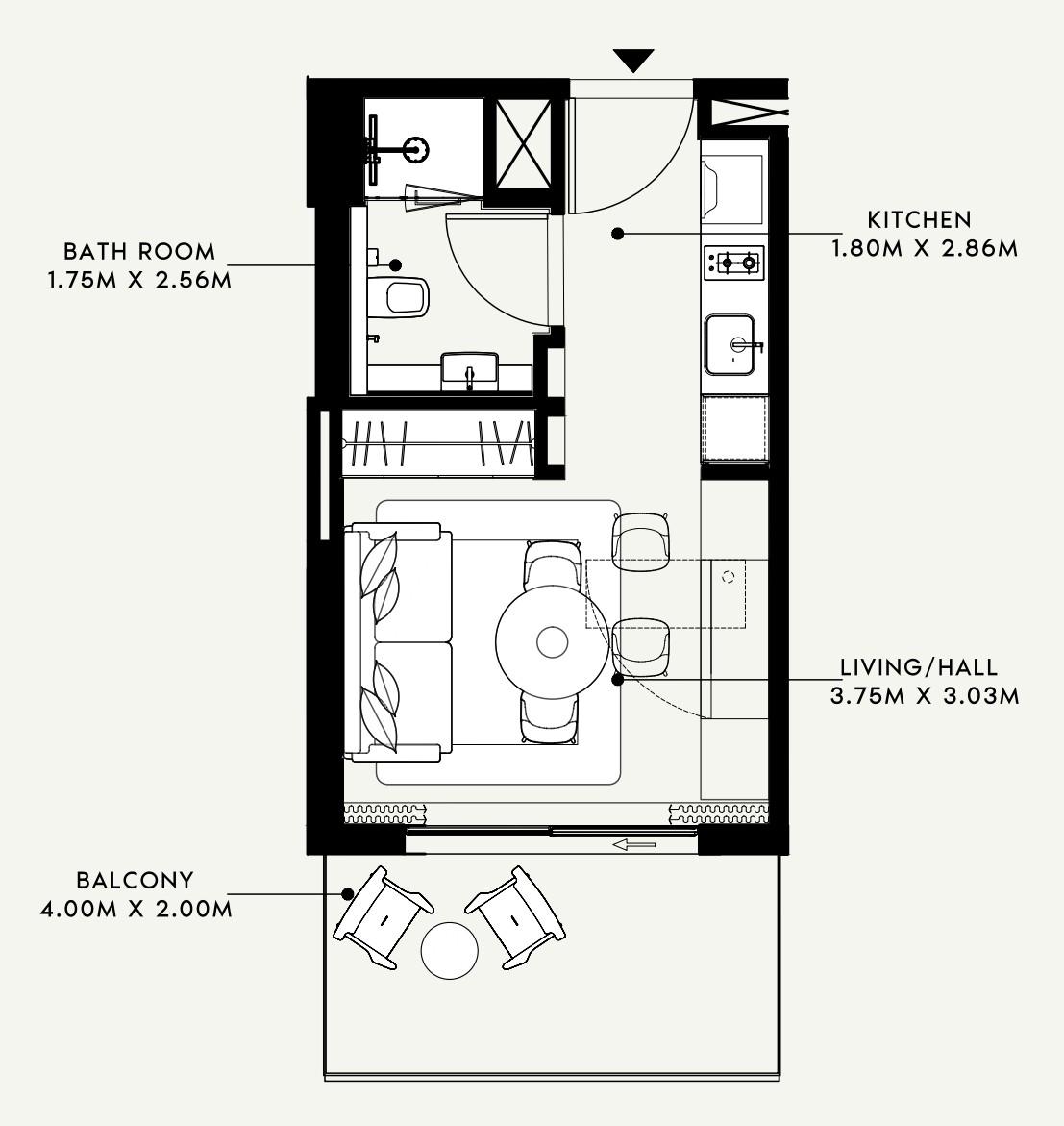 Azizi Venice - Studio