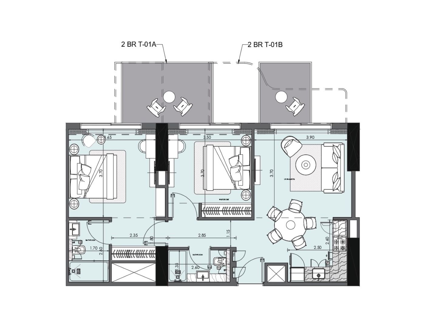 Azizi Wasel - 2 Bedroom Apartment