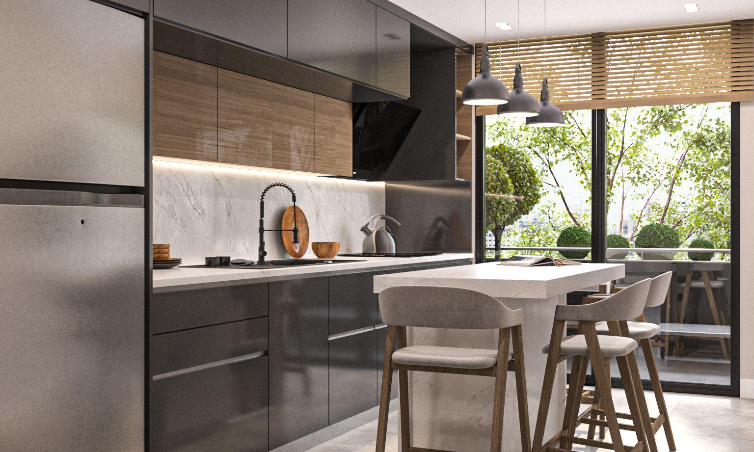 Azure Teras: Kağıthane'de Lüks 2+1 Daire - Vatandaşlığa Uygun