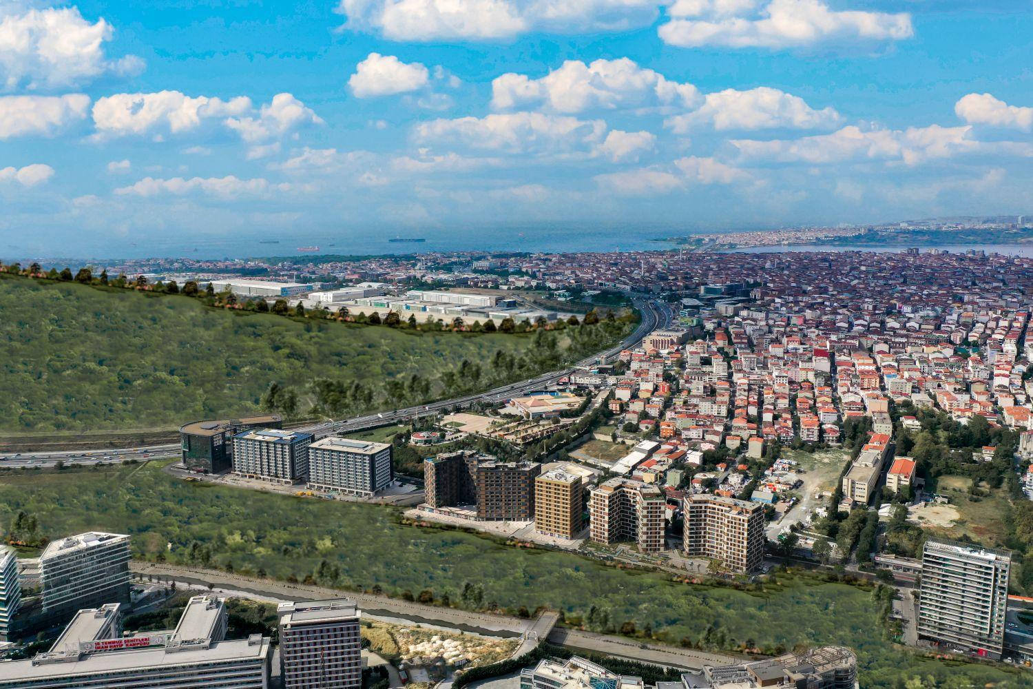 Babacan Port Royal Küçükçekmece: 1+1 Apartment for Sale