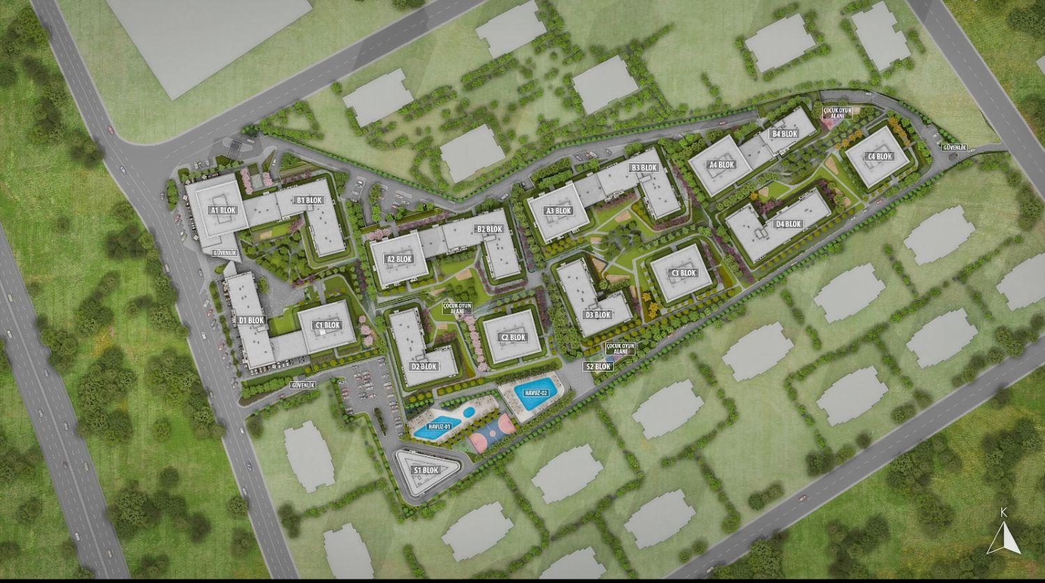 Bahçeada Bahçeşehir: Luxury 2x 2+1 & 1+1 Apartments in Esenyurt - Suitable for Citizenship