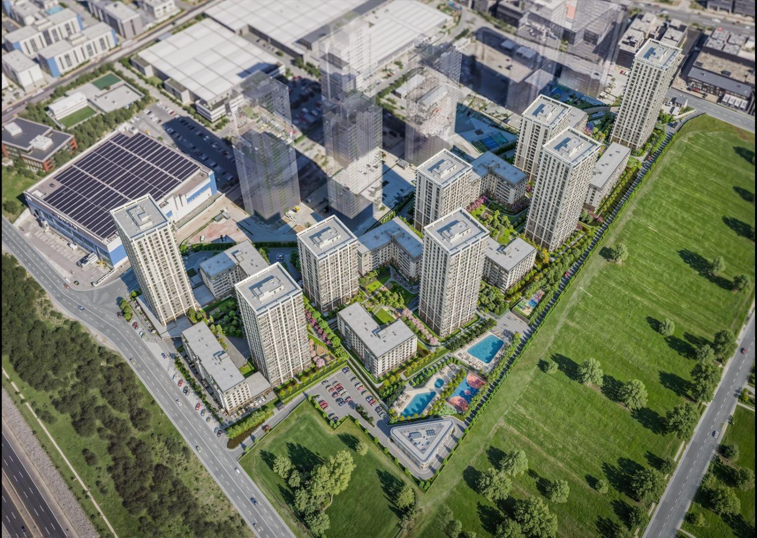 Bahçeada Bahçeşehir: Luxury 2x 2+1 & 1+1 Apartments in Esenyurt - Suitable for Citizenship