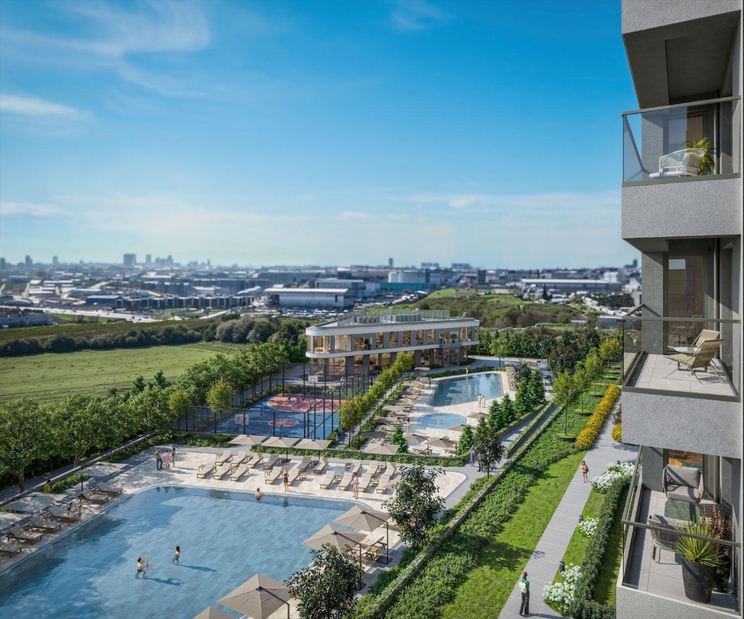 Bahçeada Bahçeşehir: Luxury 2x 2+1 & 1+1 Apartments in Esenyurt - Suitable for Citizenship