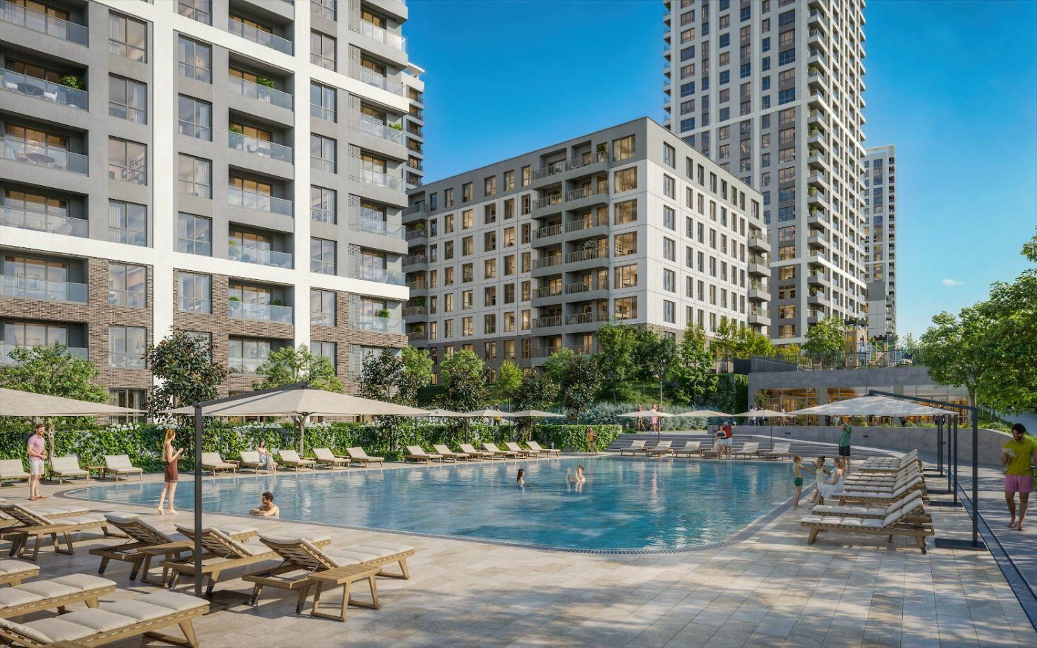 Bahçeada Bahçeşehir: Luxury 2x 2+1 & 1+1 Apartments in Esenyurt - Suitable for Citizenship