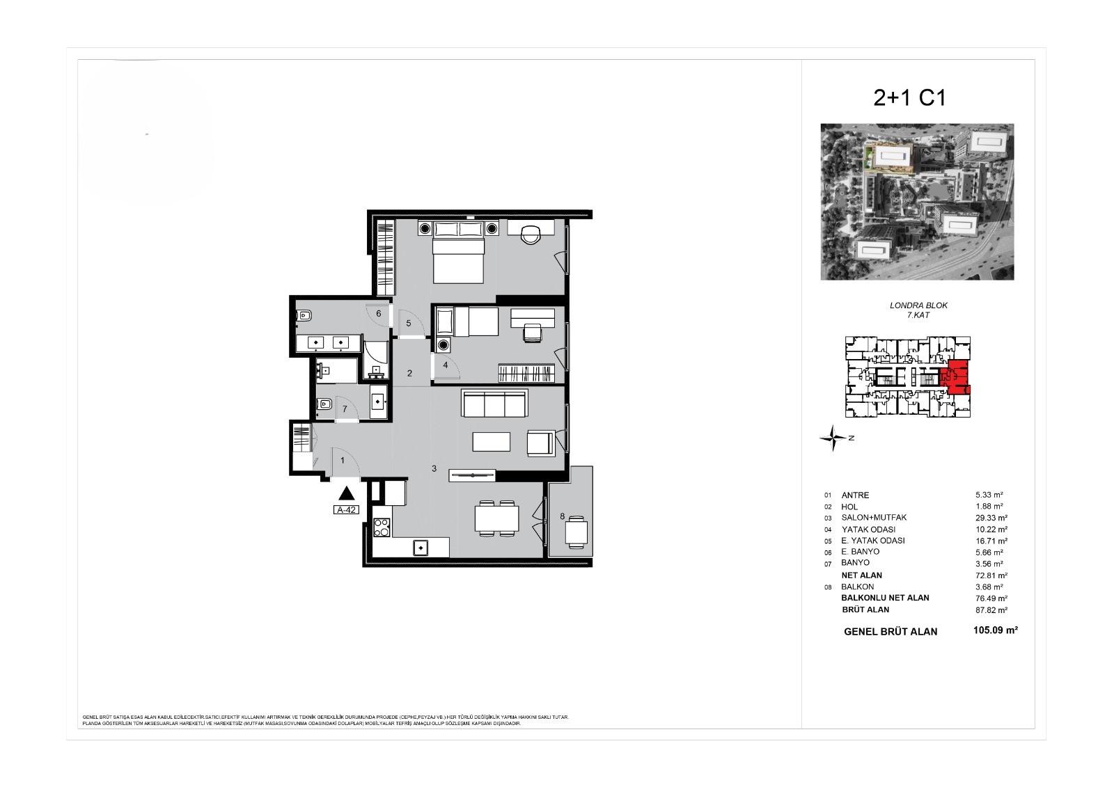 Luxury 2+1 Apartment in Benesta Center Project - Suitable for Citizenship