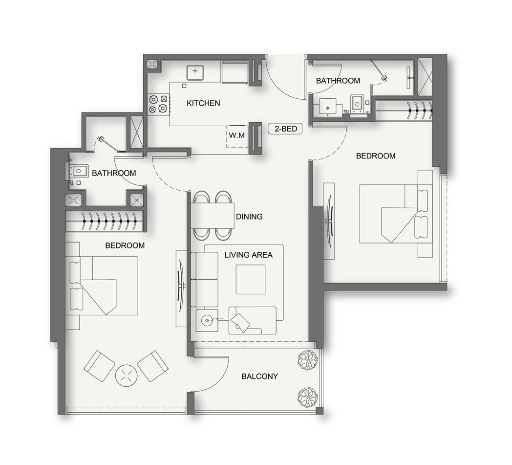 Binghatti Cullinan - 2 Bedroom Apartment - Close to Down Town, Big Investment Potential