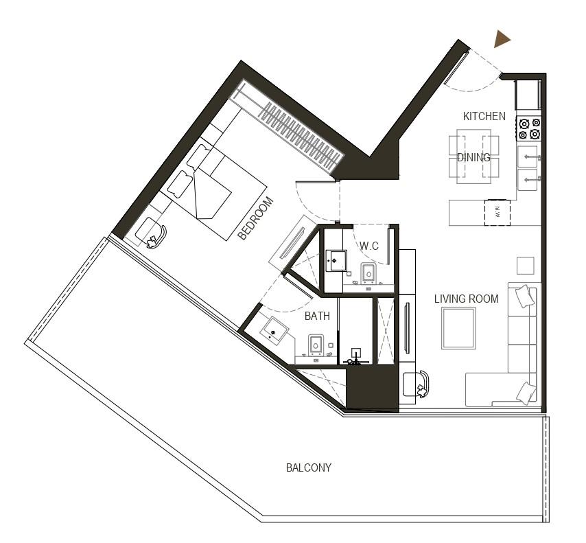 Binghatti Haven - 1 Odalı Daire