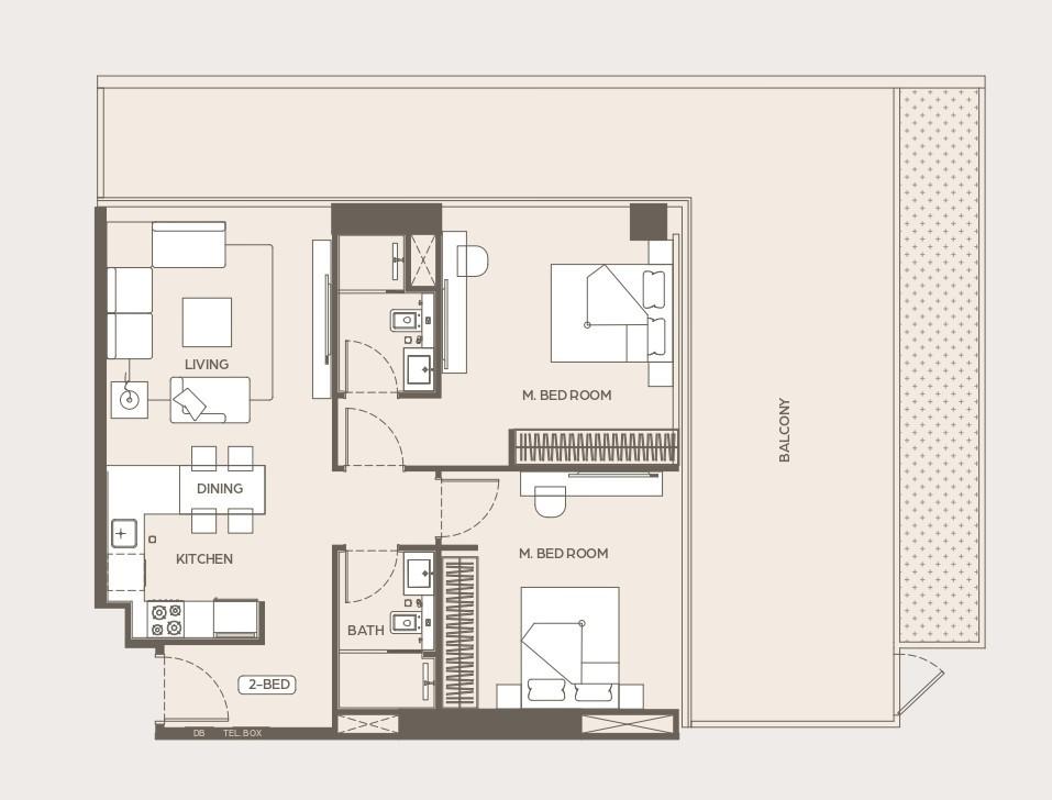 Binghatti Ivory - 2 Odalı Daire - Al Jaddaf'ta Seçkin Yaşam