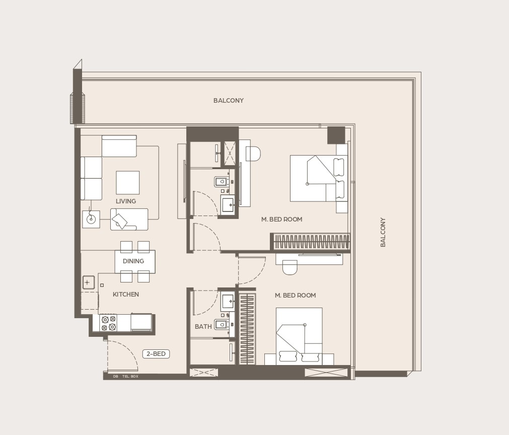 Binghatti Ivory - 2 Bedroom Apartment