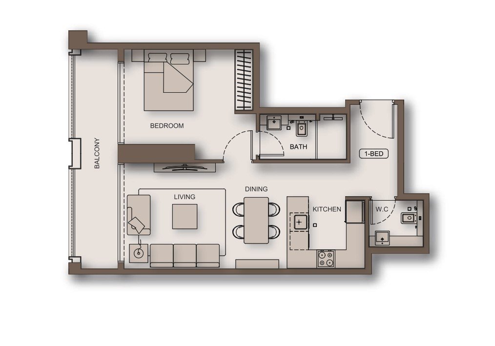 Binghatti Moonlight - 1 Bedroom Apartment