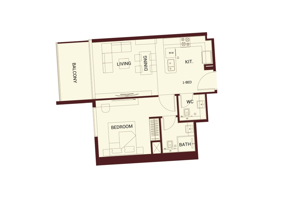 Binghatti Ruby - 1 Bedroom Apartment