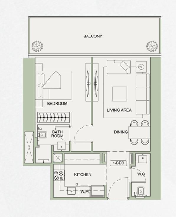 Binghatti Sky Terraces - 1 Bedroom Apartment - Panoramic View Residences in Motor City