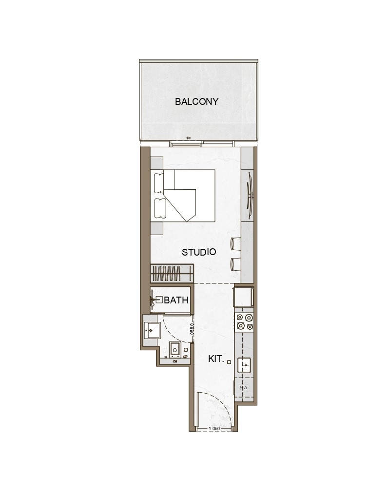 Binghatti Skyhall -  Studio