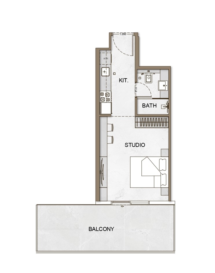 Binghatti Skyhall -  Studio