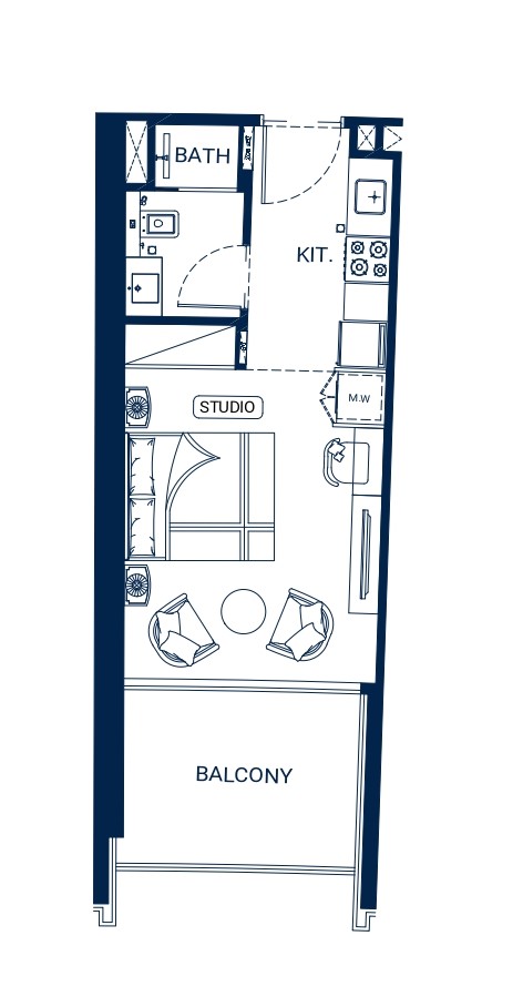 Binghatti Skyrise - Studio