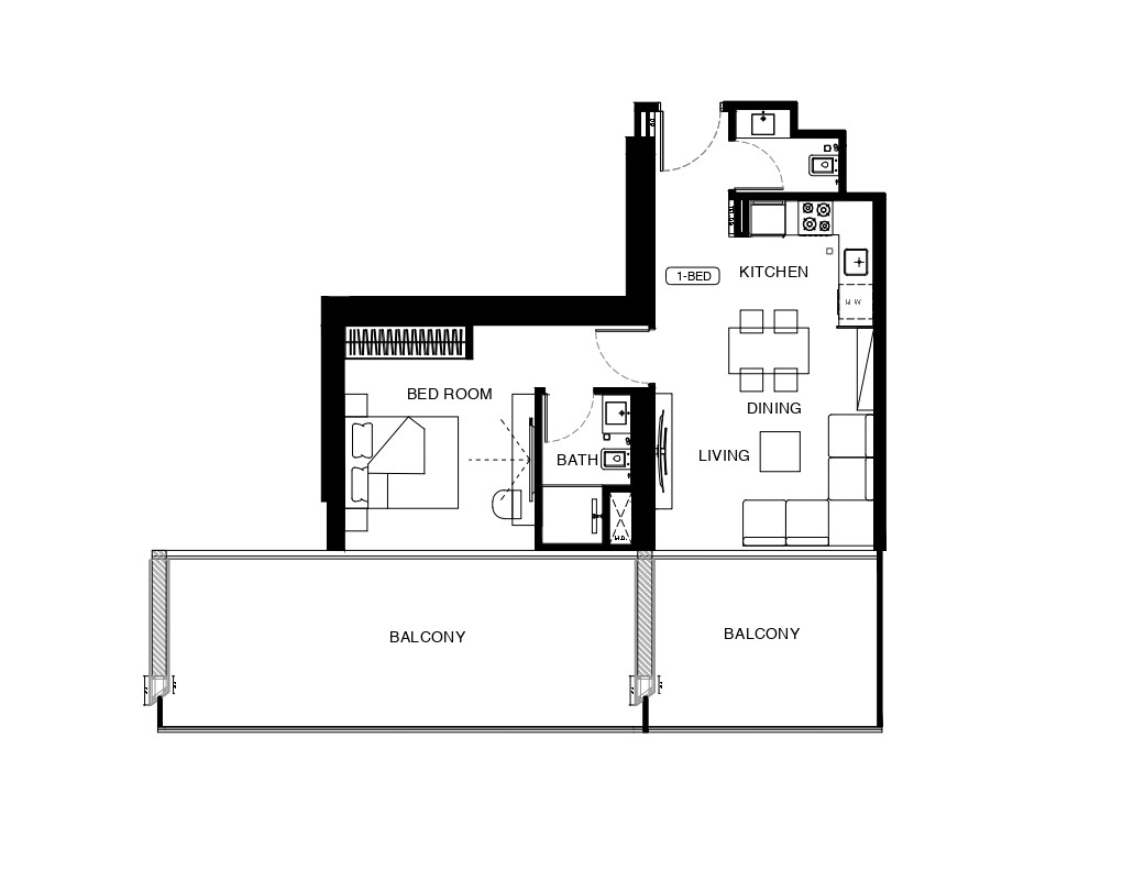 Binghatti Starlight - 1 Odalı Daire