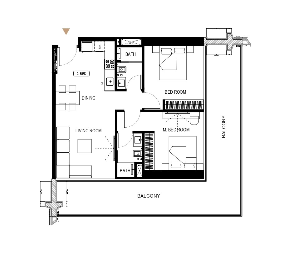 Binghatti Starlight - 2 Odalı Daire