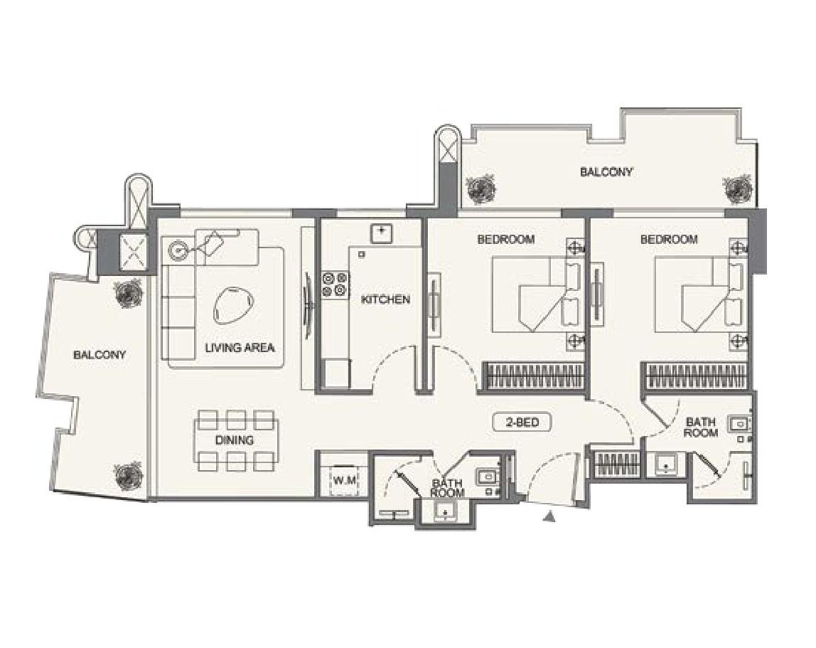 Binghatti Wraith - 2 Bedroom Apartment - Premium Homes in Al Jaddaf