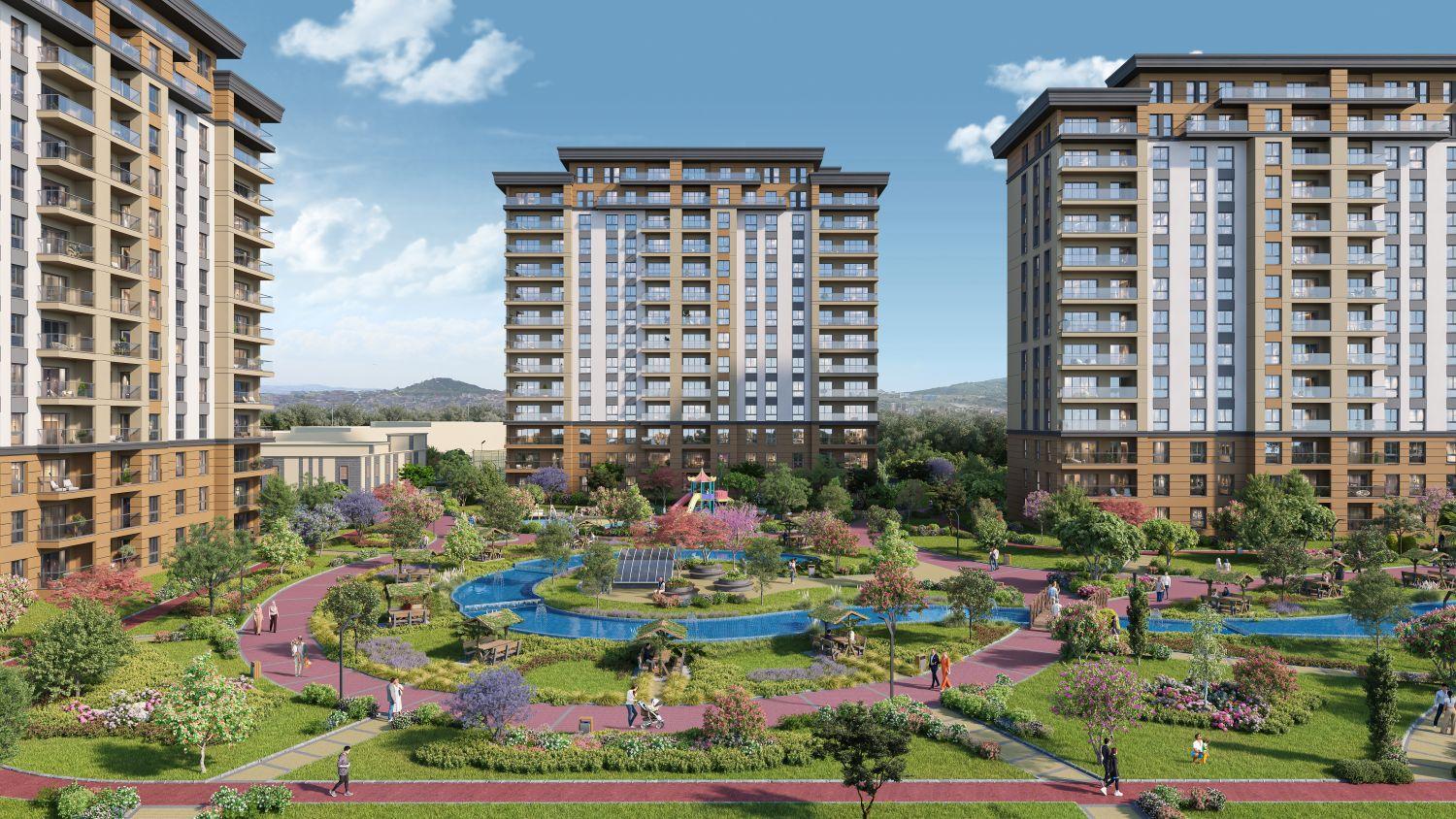 4+1 Luxury Apartment in Bizim Evler 12 Project - Avcılar / Ispartakule - Suitable for Citizenship