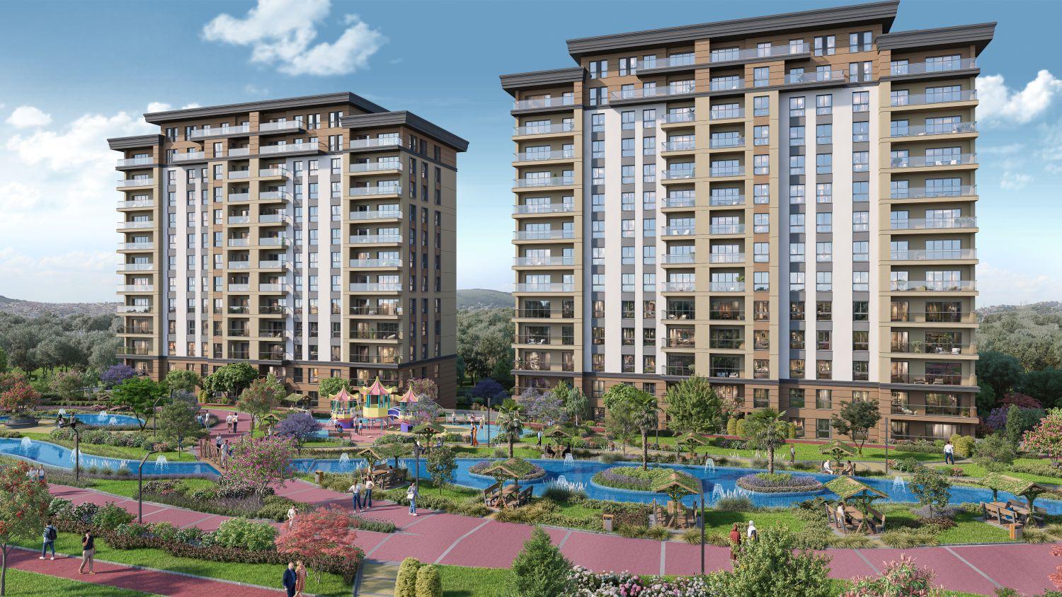 4+1 Luxury Apartment in Bizim Evler 12 Project - Avcılar / Ispartakule - Suitable for Citizenship