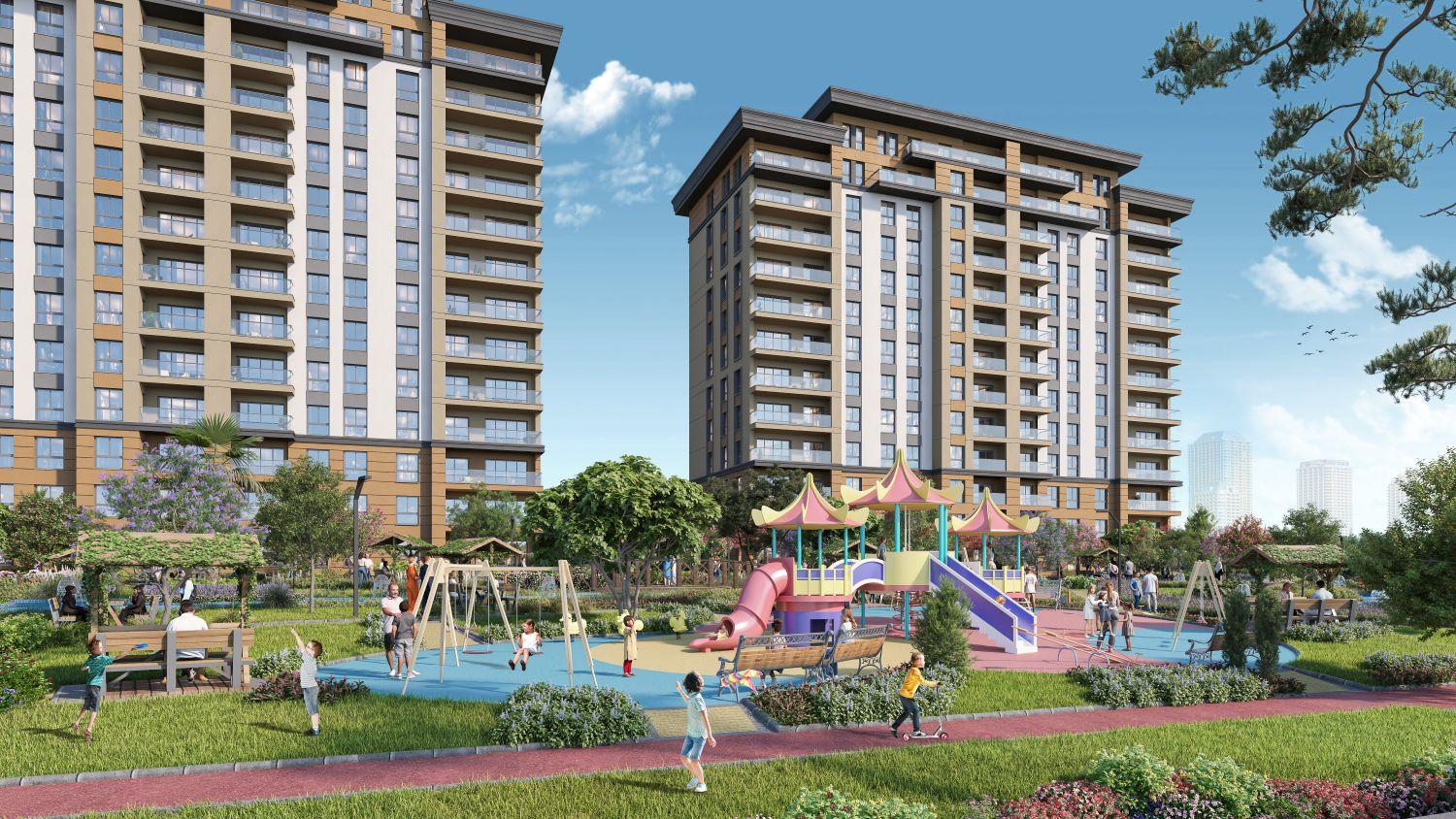 4+1 Luxury Apartment in Bizim Evler 12 Project - Avcılar / Ispartakule - Suitable for Citizenship