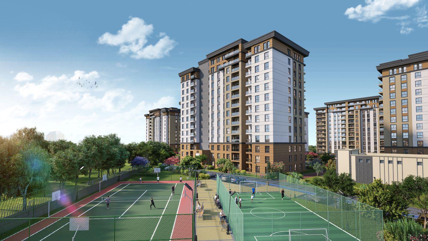 4+1 Luxury Apartment in Bizim Evler 12 Project - Avcılar / Ispartakule - Suitable for Citizenship