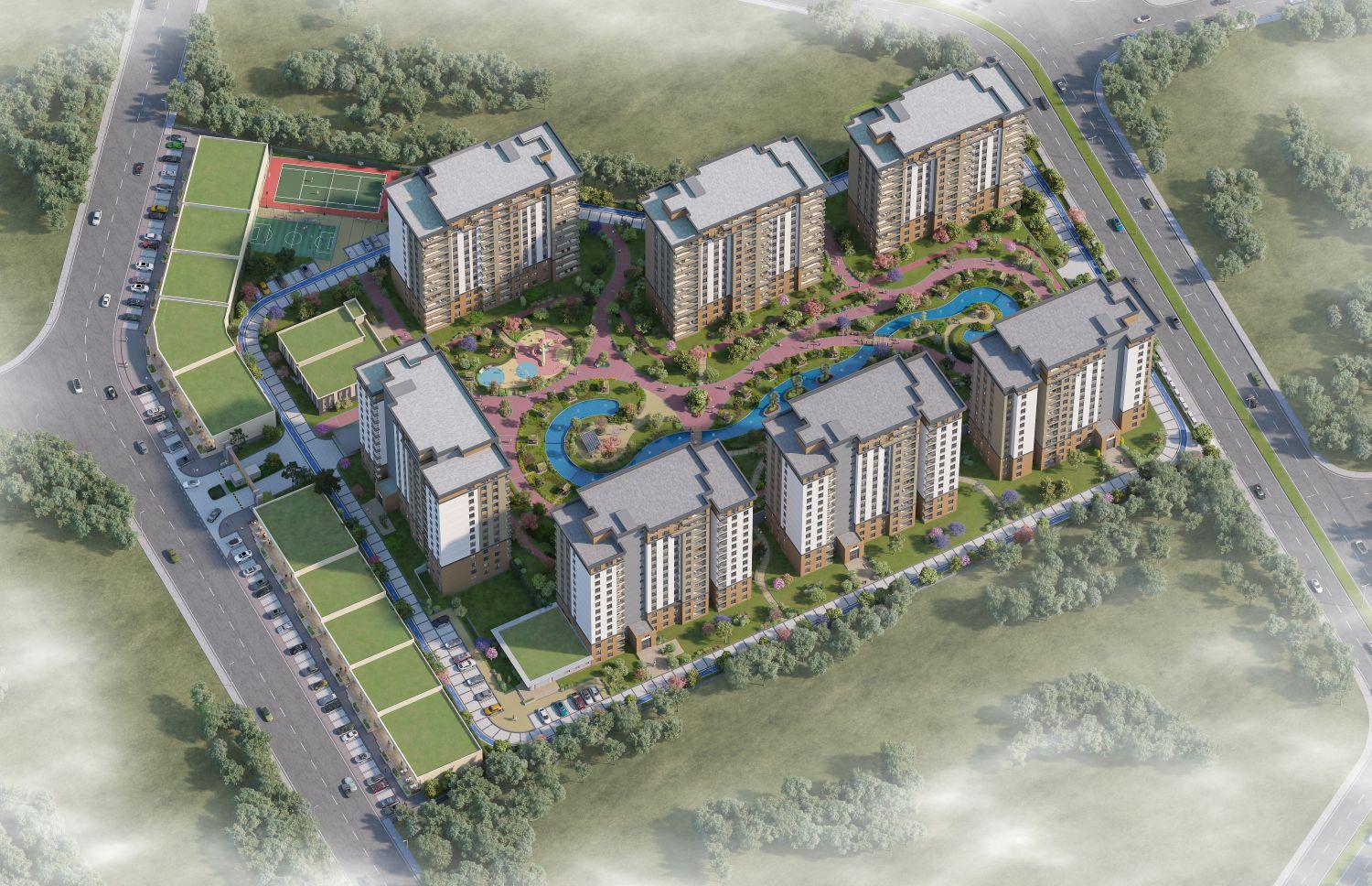 4+1 Luxury Apartment in Bizim Evler 12 Project - Avcılar / Ispartakule - Suitable for Citizenship